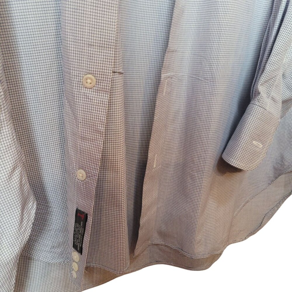 Robert Talbott Wm King Dress Shirt Micro Gingham Check Button Down - Picture 10 of 14